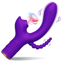 Vibrateur en silicone de qualité médicale en gros, avec 7 vitesses de succion et étanche, pour la stimulation vaginale et clitoridienne des femmes