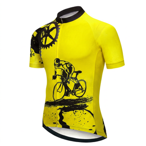 Ensemble Maillot et Short de Cyclisme Personnalisé Respirant pour Hommes – Vente en Gros Fabricant – Design Sur Mesure – 100% Polyester - Product Image 1