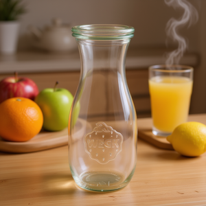 Bouteille à jus Weck 1,5 L, carafe en verre pour jus et boissons - Product Image 3
