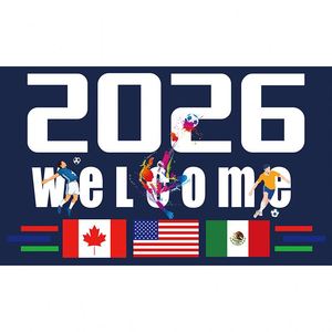 Guirnalda de Banderas de Poliéster para la Copa América 2026 de EE. UU., Canadá y México, Decoración para Interiores y Exteriores, Venta al Por Mayor - Product Image 1