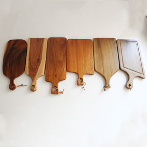 เขียงไม้มีด้ามจับสำหรับผลไม้ อาหารเด็ก ขนมปัง ใช้ในบ้าน ถาดเสิร์ฟ สไตล์นอร์ดิก - Product Image 2