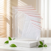 Sacs en polyéthylène réutilisables, transparents, imperméables, durables, auto-scellants, écologiques, pour l'emballage de bijoux, de petites pièces