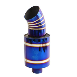 Voiture de course Auto universel silencieux d'échappement silencieux son de basse titane brûlé grand son bidon rond voiture sport tuyaux de queue silencieux - Product Image 3