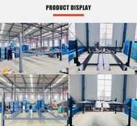 Système de levage hydraulique intelligent et efficace pour parking automobile, équipement de stationnement hydraulique haut de gamme à 4 poteaux pour garage domestique, empileur de voitures double