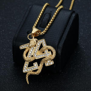 Hip Hop in acciaio inox placcato oro 18K ghiaccio fuori numero <span class=keywords><strong>23</strong></span> 24 basket maglia Mamba collana pendente per gli uomini festa regalo - Product Image 6