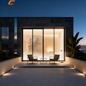 Sistema de Puerta Corredera Panorámica de Vidrio sin Marco GS, Puerta de Vista Completa - Product Image 4