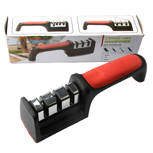 Afilador de cuchillos profesional manual de 3 etapas, portátil, multi-grano, para cocinar en casa, chefs, catering y cocinas. - Product Image 3