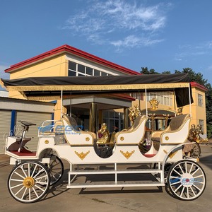Véhicule électrique convertible de luxe à trois rangées pour le tourisme en extérieur, chariot à chevaux électrique à quatre roues pour le tourisme - Product Image 4