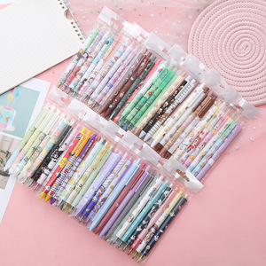 Di alta qualità borsa di scuola Kawaii carino ufficio cancelleria penne Gel per rosa nero 0.5mm penna di plastica Fine Design misto creativo fantasia - Product Image 3