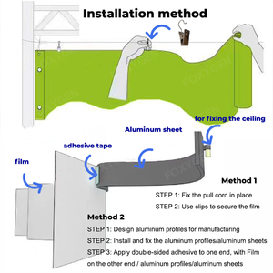 Papel Texturizado Francés OEM ODM, Papel Decorativo para Techo Extensible, Papel de Fondo Texturizado de Fibra de Vidrio para Tienda - Product Image 2