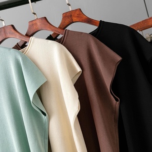 Casual <strong>Suit</strong> <strong>Women's</strong> Summer New Solid Color Sleeveless Vest Knit Wide Leg <strong>Trouser</strong> <strong>Suit</strong> - Product Image 1