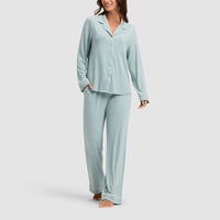 Pyjama en bambou biologique pour femmes, pyjama pour femmes, jersey durable, vêtements de nuit pour femmes, ensemble de vêtements de détente personnalisés pour femmes, vêtements de détente en bambou