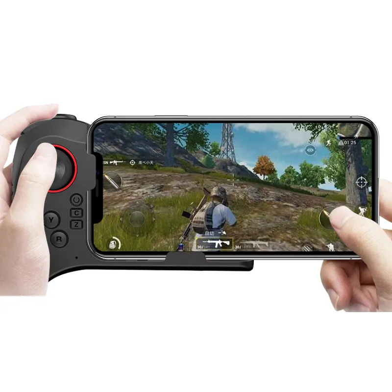 Akıllı telefon Gamepad kontrol yangın kablosuz oyun kolu Ios için siyah şarj edilebilir lityum pil ABS plastik Ps 4 düşük fiyat CN;GUA