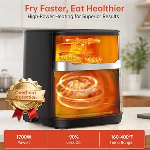Hot Selling Visible Electric Cook Machine Without Oil Digital Air Fryer 1500W Household Small Kitchen Appliance - Product Image 6