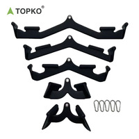 Accessoires de musculation TOPKO, plaque en acier de haute qualité, barre de traction, poignées de traction, poignées magnétiques portables pour étirements du dos