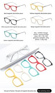 마그네틱 클립 온 스타일의 세련된 남성용 여성용 운전 안경 근시 솔리드 패턴을위한 새로운 종류의 교수형 조각 - Product Image 6