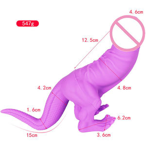 Deepspot Realistischer Riesiger Tier-3D-Cartoon Lebensgroßer Bunter Tyrannosaurus Dinosaurier Sexspielzeug Penis Dildo - Product Image 2