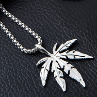 Colliers ras du cou et chaînes pour hommes en acier inoxydable 316L, pendentifs plumes tendance, bijoux de mode, les plus vendus