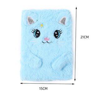 Couverture <span class=keywords><strong>en</strong></span> fourrure d'<span class=keywords><strong>animaux</strong></span> <span class=keywords><strong>en</strong></span> peluche pour enfants, <span class=keywords><strong>livre</strong></span> pour journal intime, agenda, meilleure vente - Product Image 6