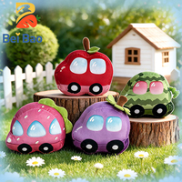 Direct van de fabriek: 8 inch fruit auto pluche pop, schattige appel, aardbei, druif, watermeloen auto knuffel, pluizig knuffel voor klauwautomaten