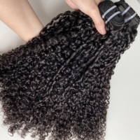Lots de Cheveux Humains Vierges Bruts Remy Double Drawn Bouclés Pixie Brésiliens Indiens Malaisiens Cambodgiens