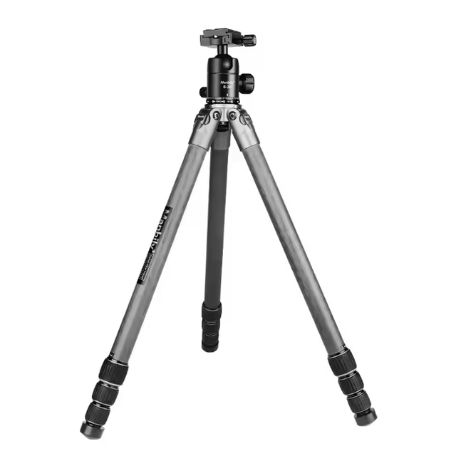 4 Section Carbon Fiber Camera Tripod, 360° Ball Head Professional Travel Tripod for DSLR/SLR/Mirrorless