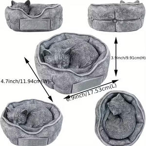Piedra Conmemorativa de Resina Personalizada para Gatos - Nombre/Fecha/Huella Personalizados, Ideal para Homenaje a Mascotas de Jardín y Recuerdo de Felinos - Product Image 6