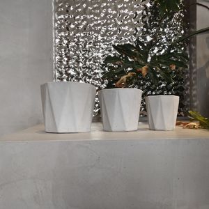 Vaso di fioriera Bonsai del produttore cinese per giardino e uso esterno colore bianco succulento e vasi di fiori con foro di drenaggio - Product Image 6