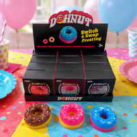 Jouets anti-stress en forme de beignets à presser, en TPR souple, sensoriels, anti-anxiété, jouets squishy en gros