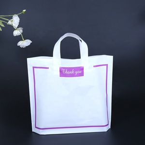 Factory Price Nice Quality Custom Logo Printing Supermarket Merchandise Carry Shopping Handle Plastic Die Cut Bag