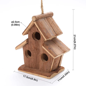 Alta Qualidade Ao Ar Livre De Madeira Bird Nest Sucção Cup Pendurado Janela Translúcida Bird House - Product Image 6