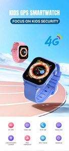 Montre connectée 4G avec caméra vidéo pour adolescents, filles et garçons Montre intelligente VDF98 Tracker Étanche IP67 SOS pour enfants Montre intelligente de localisation LBS - Product Image 2