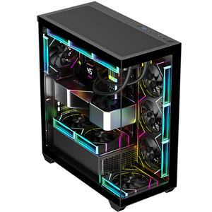 Ruix carnevale <span class=keywords><strong>Super</strong></span> temperato vetro Gaming custodia per PC leggero ed elegante ATX Mid <span class=keywords><strong>Tower</strong></span> in Stock - Product Image 4
