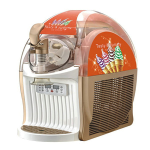 Machine à glace commerciale 6L, monocylindre, en acier inoxydable, pour la préparation de glaces molles, usage restauration - Product Image 1