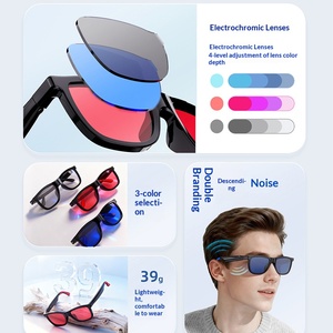 Gafas Inteligentes Fotocromáticas con Lente de un Solo Color, Traducción, Notas de Reuniones, Respuesta de Voz por IA, Llamadas, Reproducción de Música - Product Image 3