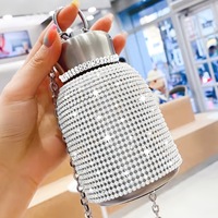 Beauchy 2025 nouvelles bouteilles d'eau en acier inoxydable diamant cristal strass bouteille d'eau grand ventre gobelet tasse