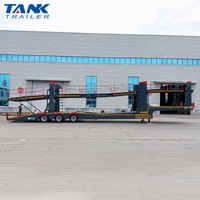 Semi-remorque porte-voitures en acier de 30 tonnes, 2/3/4 essieux, pour le transport de véhicules et la logistique automobile