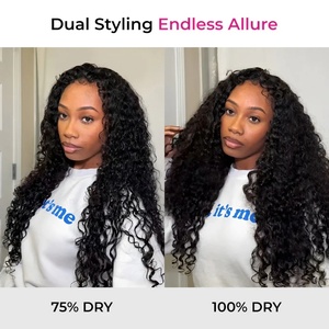 Perruques Lace Front Indiennes et Vietnamiennes Brutes 13x6, Cheveux Humains Vierges Sans Colle, Dentelle HD, Styles Lisses/Bouclés, Densité 130%-350%, Longues - Product Image 6