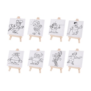 Xin Bowen 10*10Cm Mini Giá Vẽ Thiết Lập Với 8 Công Cụ Thiết Kế Cho Nghệ Thuật Sáng Tạo Trống Sơn Vải Tác Phẩm Nghệ Thuật - Product Image 4