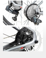 Vélo de gravier sans fil 13 vitesses en fibre de carbone avec guidon plat 700C, freins à disque hydrauliques, confortable, léger, pour toutes les aventures sur route