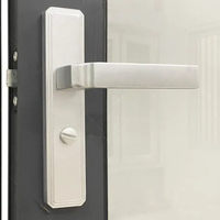 Porte de salle de bain à battant en verre trempé et alliage d'aluminium au design moderne, étanche et personnalisable haut de gamme