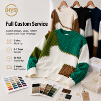 Pull en maille pour homme avec logo personnalisé, pull à col roulé, streetwear, manches longues, tricot décontracté, pull en maille de créateur, pull d'hiver pour homme