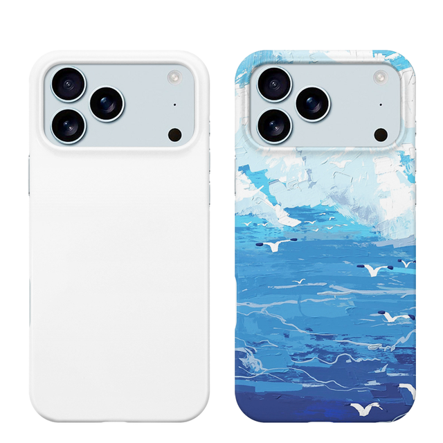 Luxury 3D PC Sublimation Snap Coating Phone Case Back Cover Custom Blank for iPhone 17 16 15 14 11 Pro Max Mobile Phone Cases