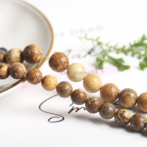 <span class=keywords><strong>Perles</strong></span> rondes <span class=keywords><strong>en</strong></span> jaspe naturel facetté, lisses/mates, <span class=keywords><strong>de</strong></span> 4 à 12 mm, pour la fabrication <span class=keywords><strong>de</strong></span> bijoux - Product Image 3