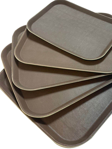 <span class=keywords><strong>Plateau</strong></span> de service rectangulaire en plastique <span class=keywords><strong>antidérapant</strong></span>, codé par couleur, pour restaurant et café - Product Image 2