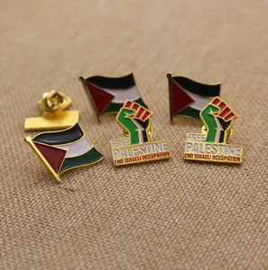 Gratis karya seni kustom desain emas perak Enamel bendera bros Asia negara Lapel Pin