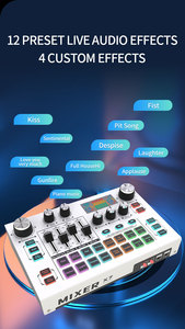 Carte son professionnelle Huayi Voice X7 avec connexion Bluetooth <span class=keywords><strong>pour</strong></span> studio d'enregistrement, carte son live, équipement de <span class=keywords><strong>podcast</strong></span> - Product Image 4