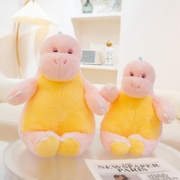 Boneka Dinosaurus Duduk Warna Pastel, Mainan Hewan Isi Lembut dan Halus, Boneka Dino Kartun Lucu untuk Anak-anak, Hadiah Ulang Tahun Bertema Dinosaurus