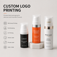 Mini flacon pompe cosmétique en PP 5ml 10ml 15ml, couleur personnalisée, emballage pour soins de la peau, crème pour les yeux, sérum, lotion, kit de voyage, OEM