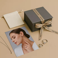 Boîtes à bijoux en papier télescopiques de luxe personnalisées avantage UV sac en carton avec logo personnalisé étui pour emballage de bijoux